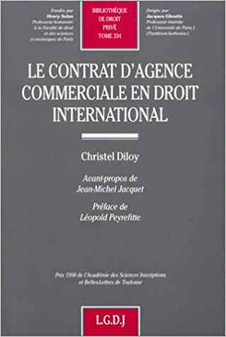 Le contrat d'agence commerciale en droit international